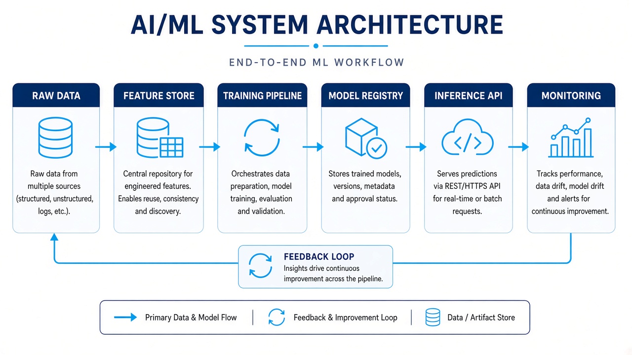 AI / ML system architecture diagram